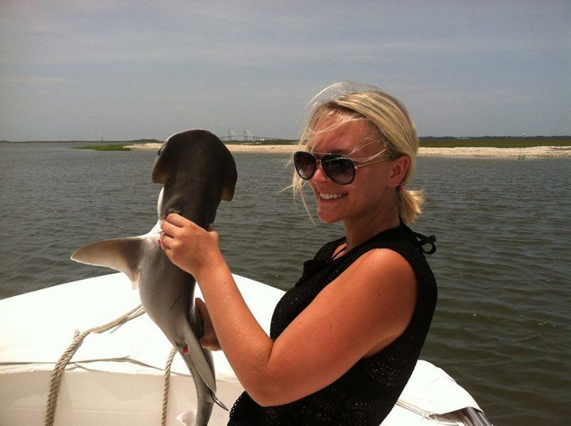 awesome shark fishing sea island ga